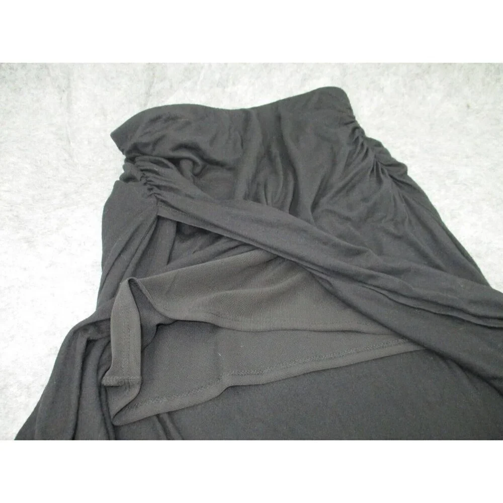 1 State Womens Skirt Small Black Lightweight Stretchy Casual Lyocell Pull On